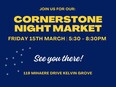 Cornerstone Night Market flyer